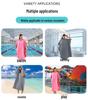 Ultrafine Fiber Hooded Beach Bathrobe and Portable Changing Towel