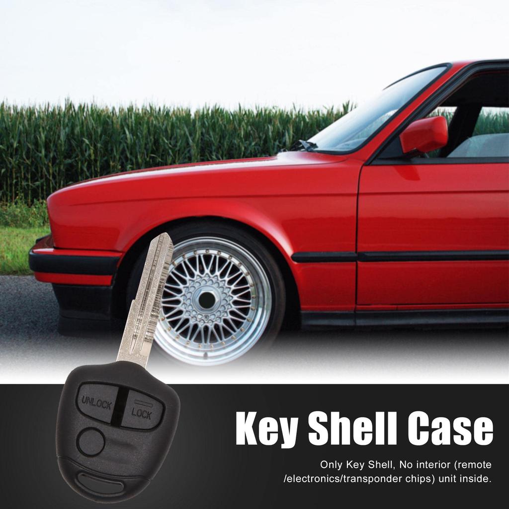 uxcell Key Shell Remote Key Fob Shell 3 Buttons for Mitsubishi Lancer Outlander