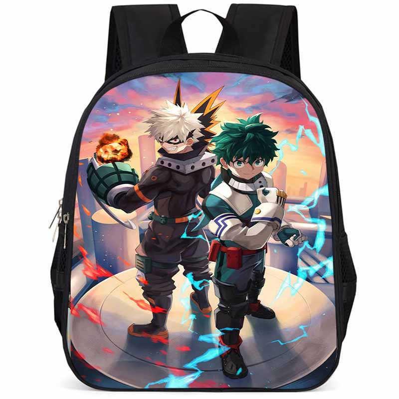 My Hero Academia 15-inch Large Capacity Lightweight Oxford School Backpack For Kids