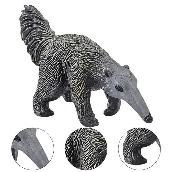 Animal Model Simulated PVC Home Decoration Beaver Anteater Squirrel Monkey White Tail Deer Fox Figurine for Children