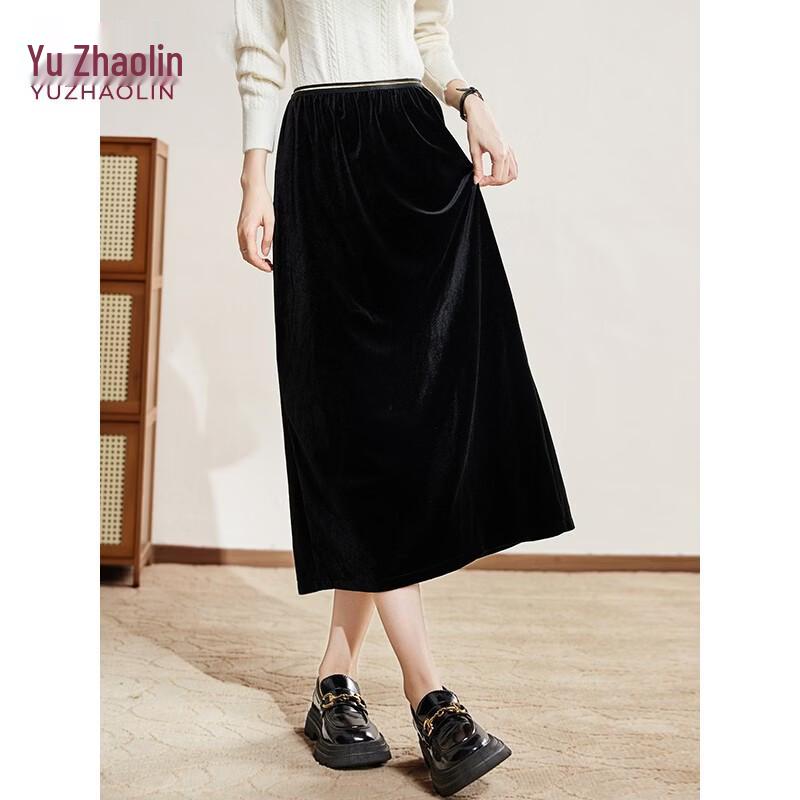 Women s Elastic High-Waist A-Line Midi Skirt US 7