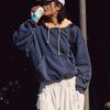Women Hoodies Sweatshirt 2025 Autumn New Contrasting Color Embroidery Splicing Hooded Pullover Tops