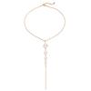 C136 Necklace Creative Retro Simple Artificial Pearl Pendant Palace Style Tassel Necklace Jewelry