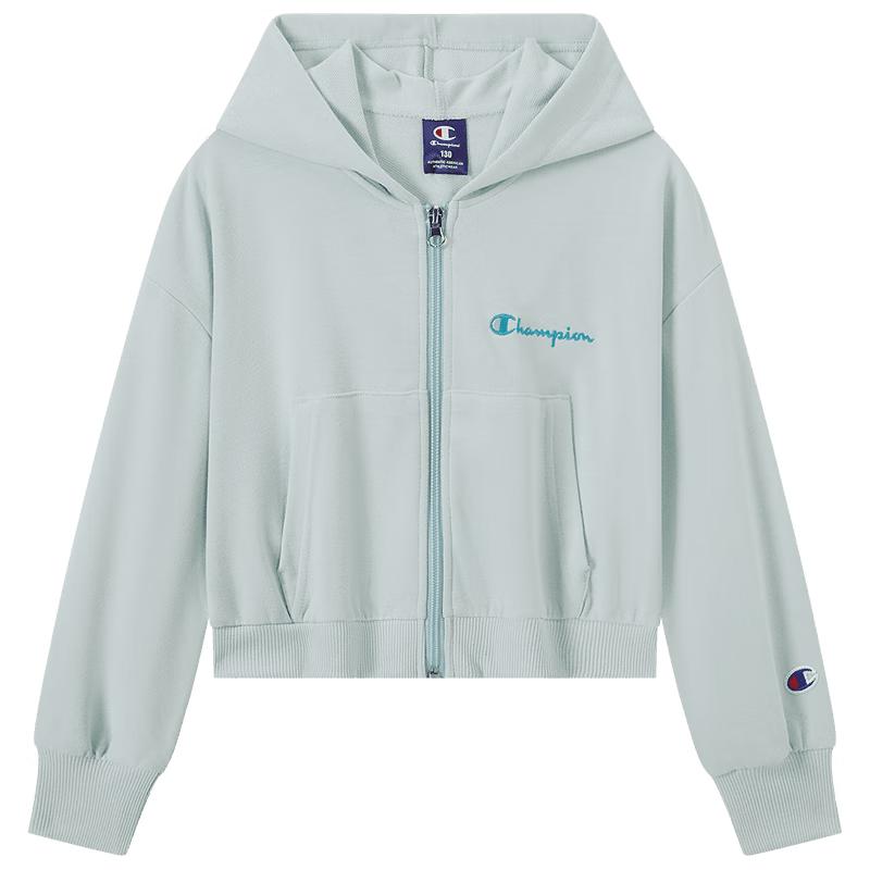 Champion Girls Hooded Zipper Sweatshirt 140