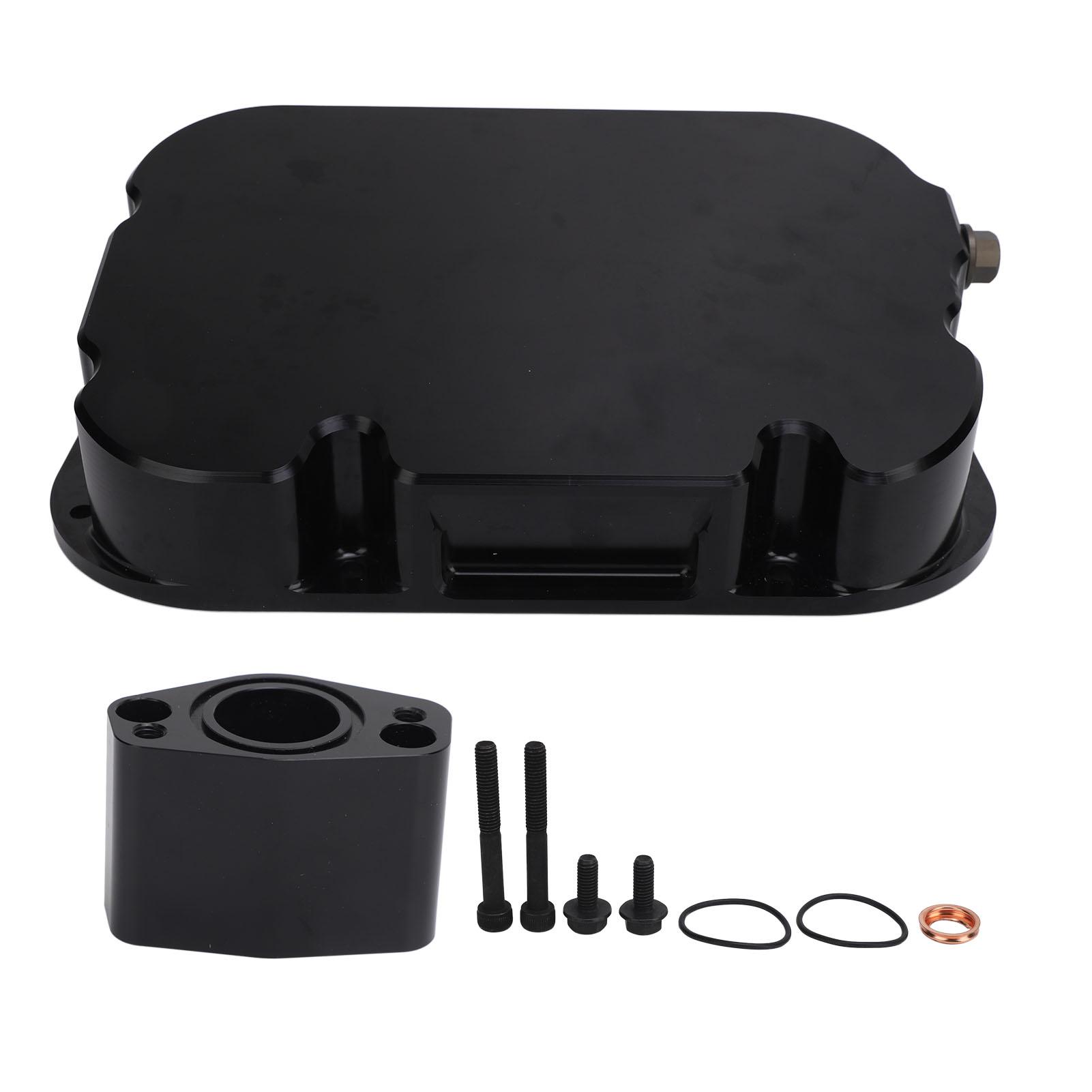 

Поддон картера моторного масла Глянцевый металл Увеличение емкости масла Замена масляного поддона двигателя для R35 GTР ЦБД Д Black