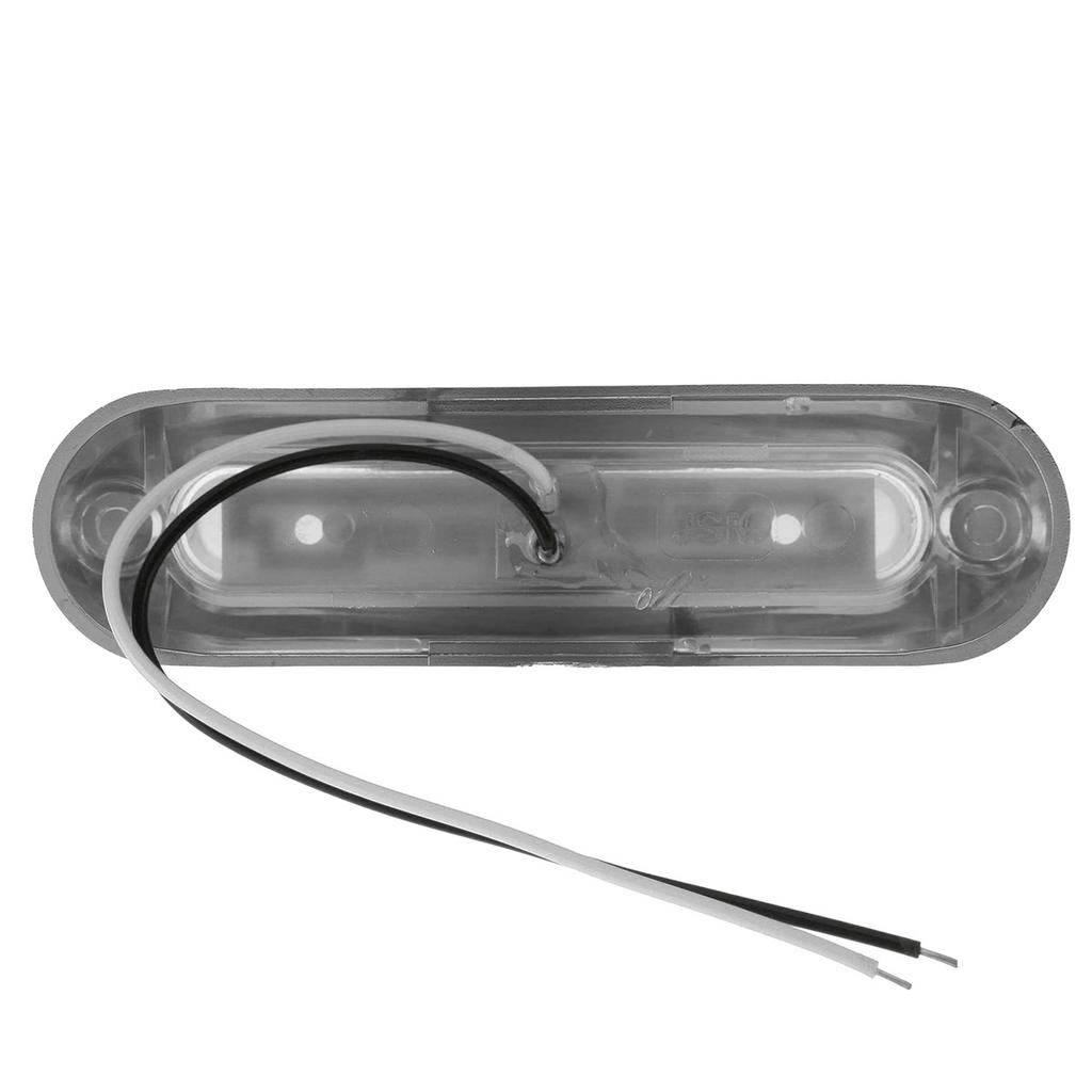 2PCS 12V 24V LED Car Warning Light 6 LED Light For Trailer Truck Lorry Orange White Red LED Side Marker Indicator Lamp