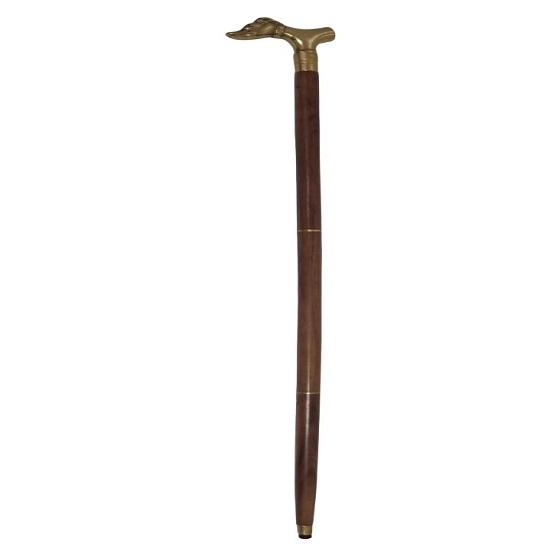 Cane with Dog Handle, Wood