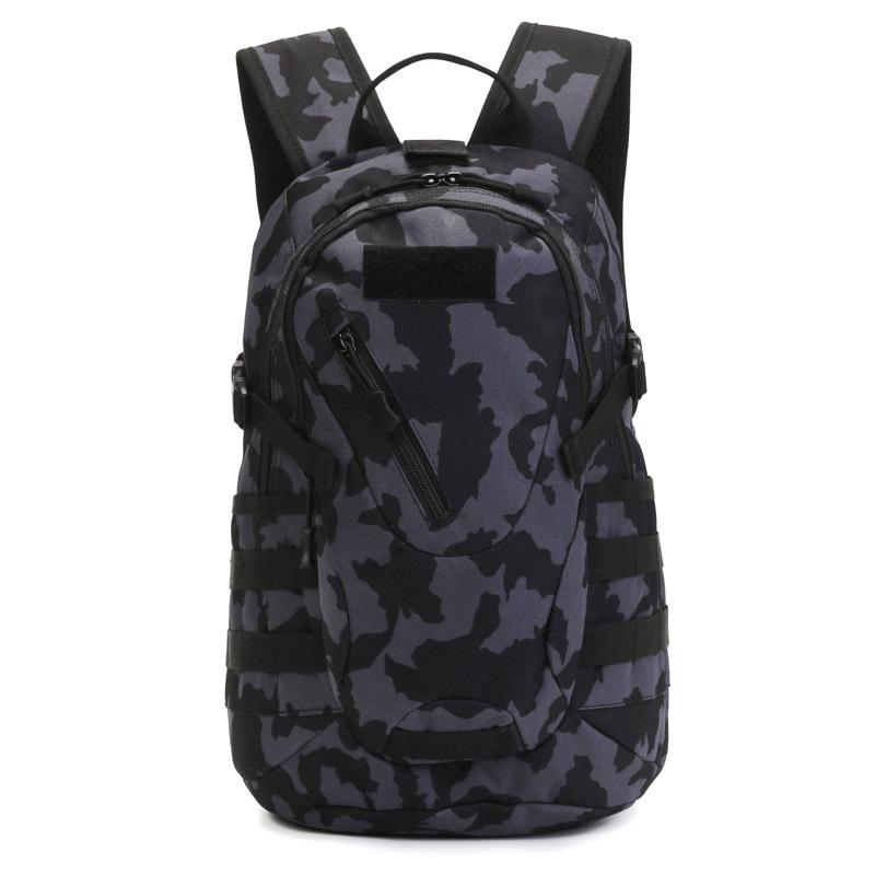 Mochila táctica de 20 litros para acampar, senderismo, camuflaje, para hombre, viajes, montañismo, deportes al aire libre, bandolera con puerto USB para la escuela.