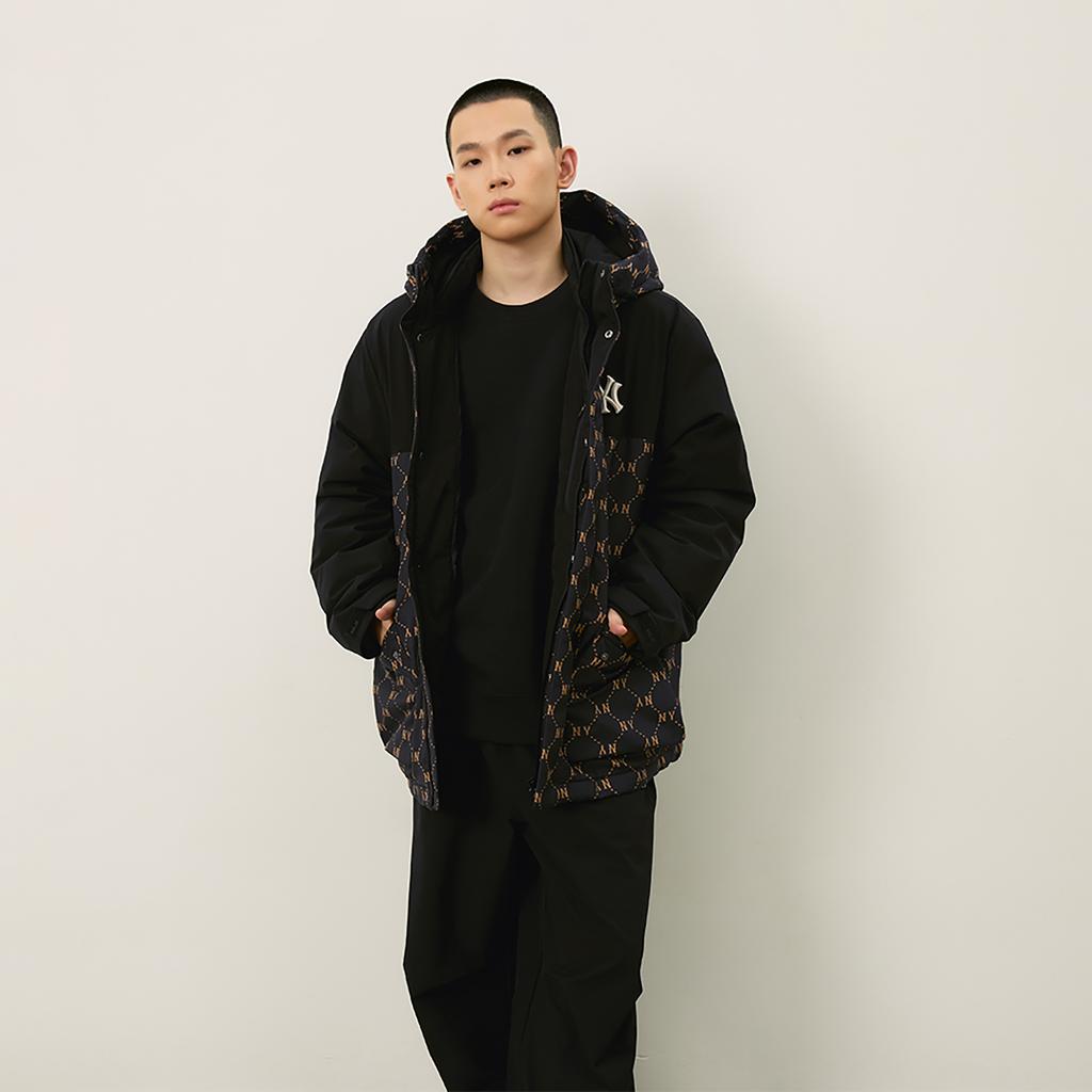 New MLB MONOGRAM Collection New York Yankees FW24 Jacket Unisex Black 3ADJM0846-50BKS