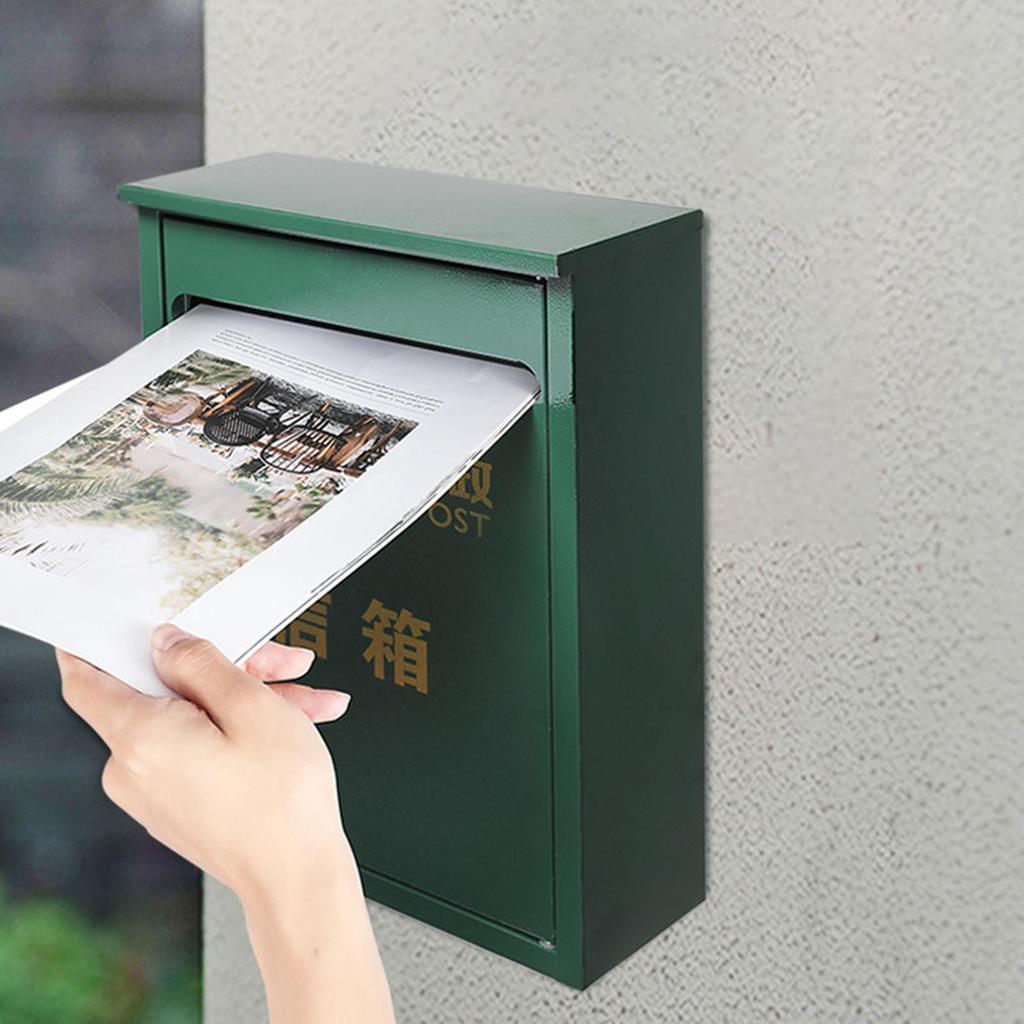 Wall Mount Mailbox Apartment Building Complaint Box Large Capacity Easy Installation Package Drop Anti Ruse House Metal Postbox