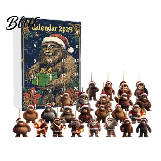 Multifunctional Holiday Decoration Surprises Family Ape Man 24-Day Countdown Advent Calendar Themed With Christmas Festival