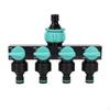 4Outlet Garden Hose Splitter PushtoConnect with Shutoff Valves MultiOutlet for