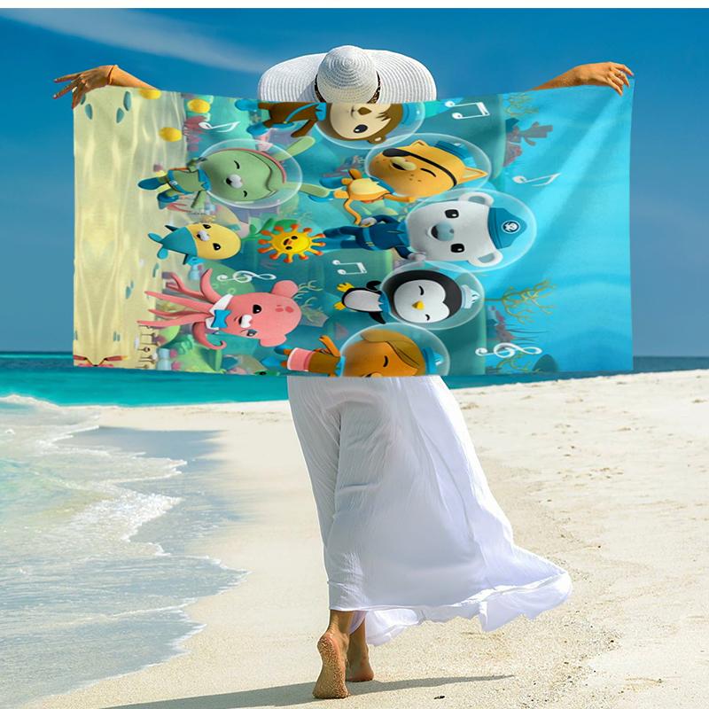 Ultra-Soft Beach Towel with The Octonauts Theme,Ideal for Pool - Camping, Diving - Perfect Travel Essential, Vibrant Beach Towel.