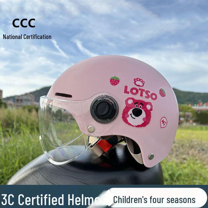3C Certified Kids  Safety Helmet: Breathable, Sun Protection, All-Season, Anti-Fall for Electric Scooters. 3-15 Years 3C
