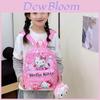 Hello Kitty Kuromi Letter Cartoon Print Toddler Backpack With Breathable Nylon For Kindergarten Kids