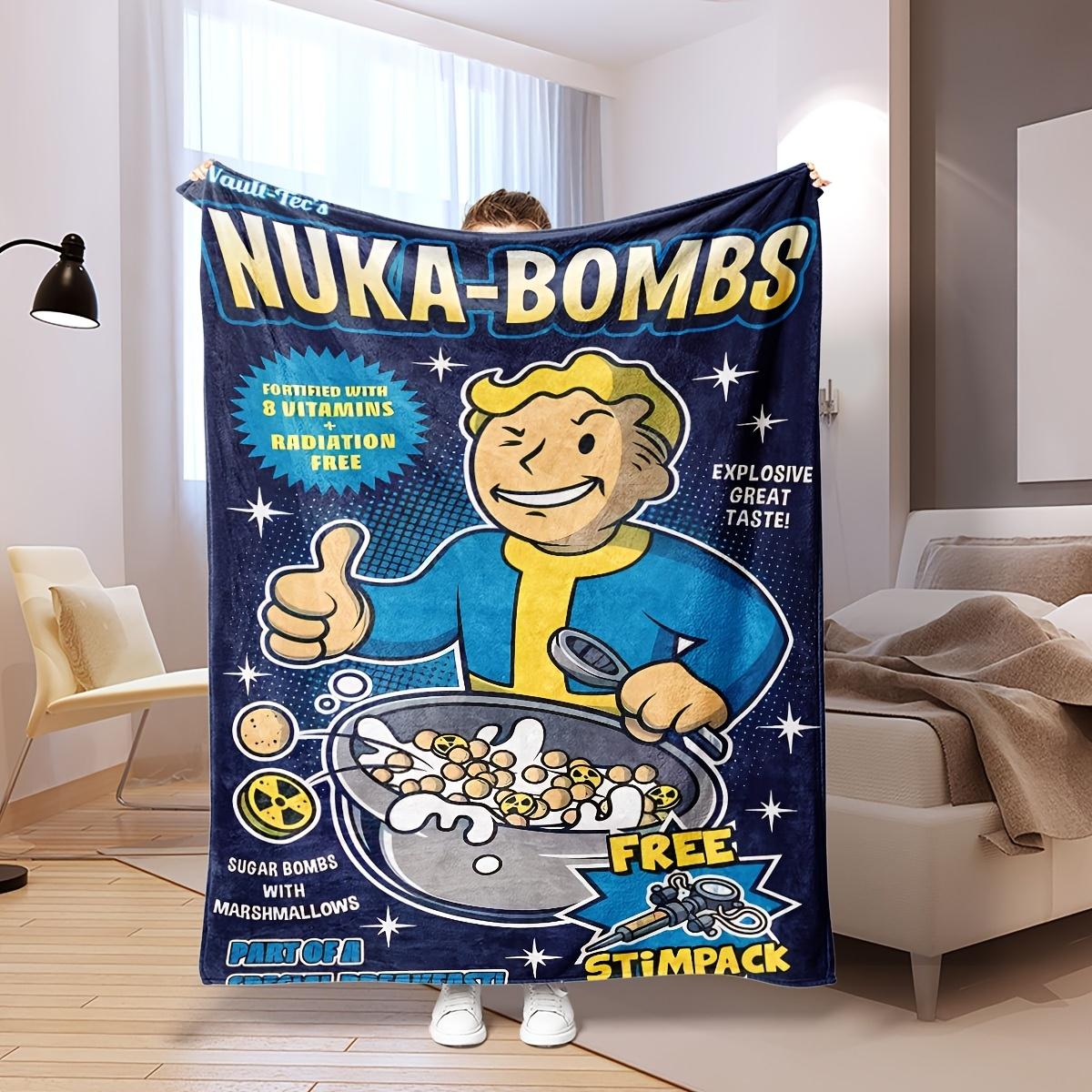 

Nuka-Bombs Explosive Taste Ultra-Soft Cozy Blanket - Perfect for Winter Warmth and Comfort, Ideal Gift for Gaming Enthusiasts 75cm x 90cm