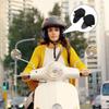 2pcs Motorcycle Helmet Ear Pads Wind Blocker Chin Strap for Biking Full Coverage Ear Protection Accessories