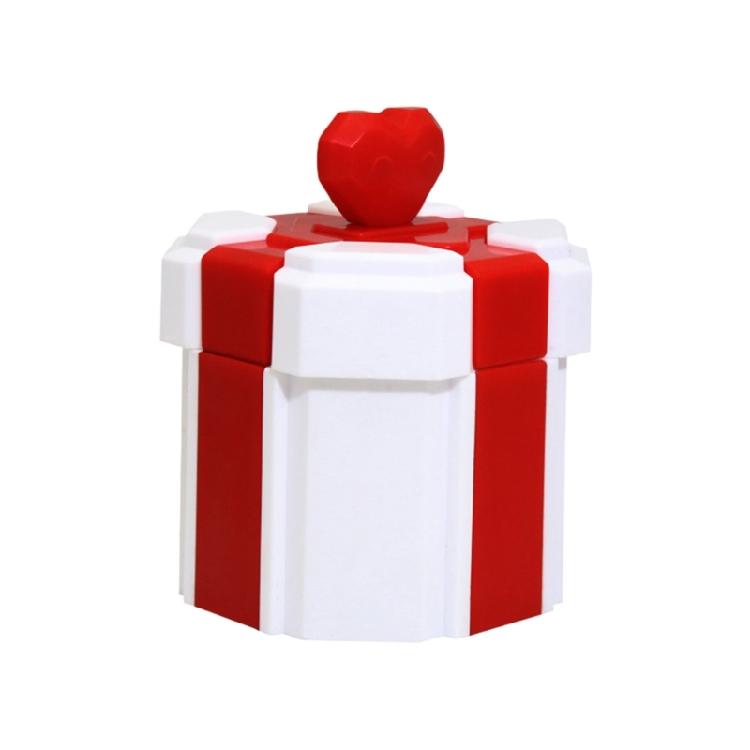 Heart Bowknot Design Plastic Gift Box For Christmas Decorations Holiday Parties Reusable Candy Container Home Or Office