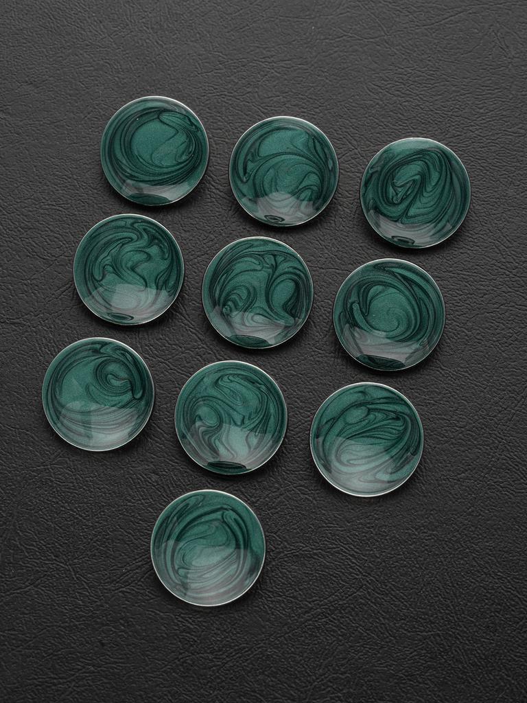 10Pcs/Bag Exquisite And Beautiful Round Tassel Metal Button Clothing, Luggage, Jewelry Accessories