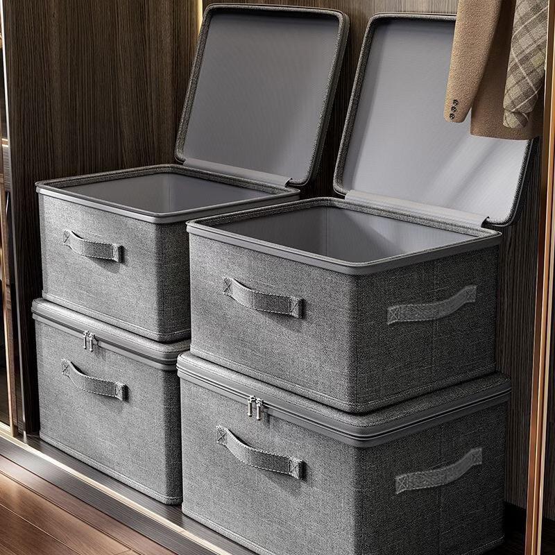 Shi Xun Extra Large Fabric Storage Boxes - Set of 3