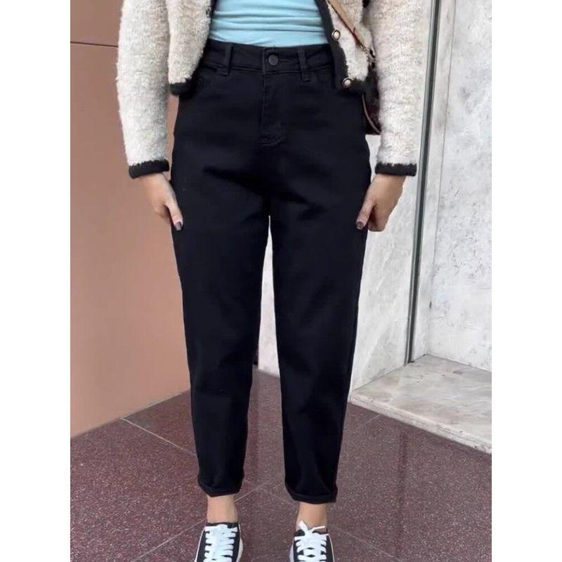 Pear Shapes Black Harlan Plus Size Ladies Daddy Denim Black Eight Points S