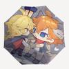 1 Stück Outdoor-Schirm mit niedlichen Anime-Charakteren - Automatisches Öffnen/Schließen, Tragbares 3-fach faltbares Design, 8-Speichen-Eisenrahmen - Perfektes Geschenk für Fans, T