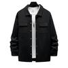 Men's Snap‑Button Shirt Jacket, Point Collar, Dual Chest Flap Pockets, Long Sleeve, Soft Knit Lightweight Casual Shacket Overshirt for Men
