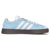 Adidas VL COURT 2.0 Lunar Post, Blue Baby Cushioning Low top Skateboard Shoes Unisex Blue White HQ1802(TeamK-)