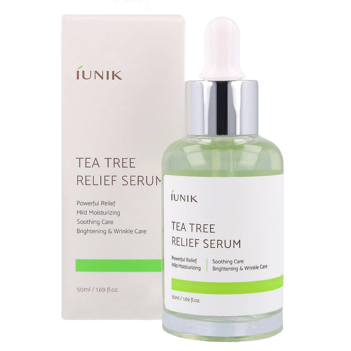 

iUNIK Tea Tree Relief Serum 50ml - Kojąco-regenerujące serum do twarzy