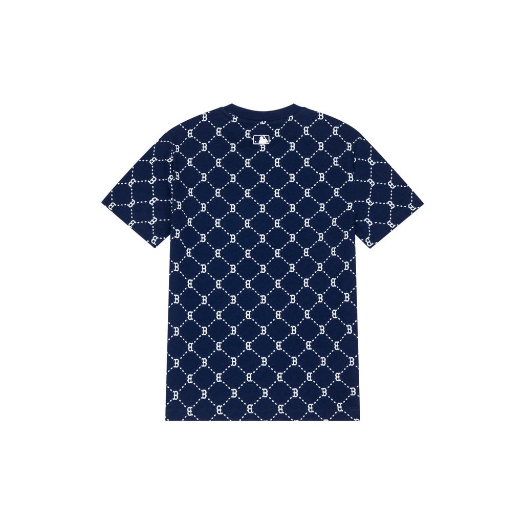 New MLB MONOGRAM Reading Collection T Shirt Unisex Navy Blue 3ATSM0143-43NYS