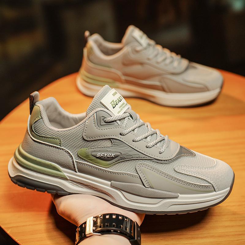 Fashion 2024 Spring Men's Running Sports Rest Breathable Mesh Face Student Tourism Shoes Versatile