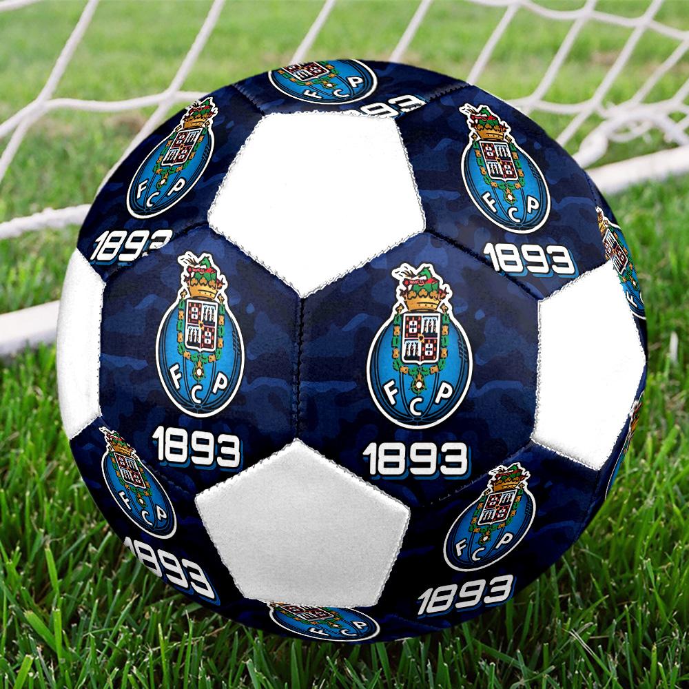 1PC FCP Size 5 Soccer Ball PrahaIndoor Soccer Ball Colorful All Ages Machine Stitched PVC Competition Ready Durable High-Bounce