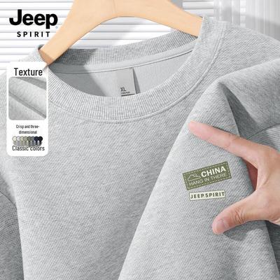 JEEP SPIRIT Men's Loose Fit Casual Pullover Sweatshirt