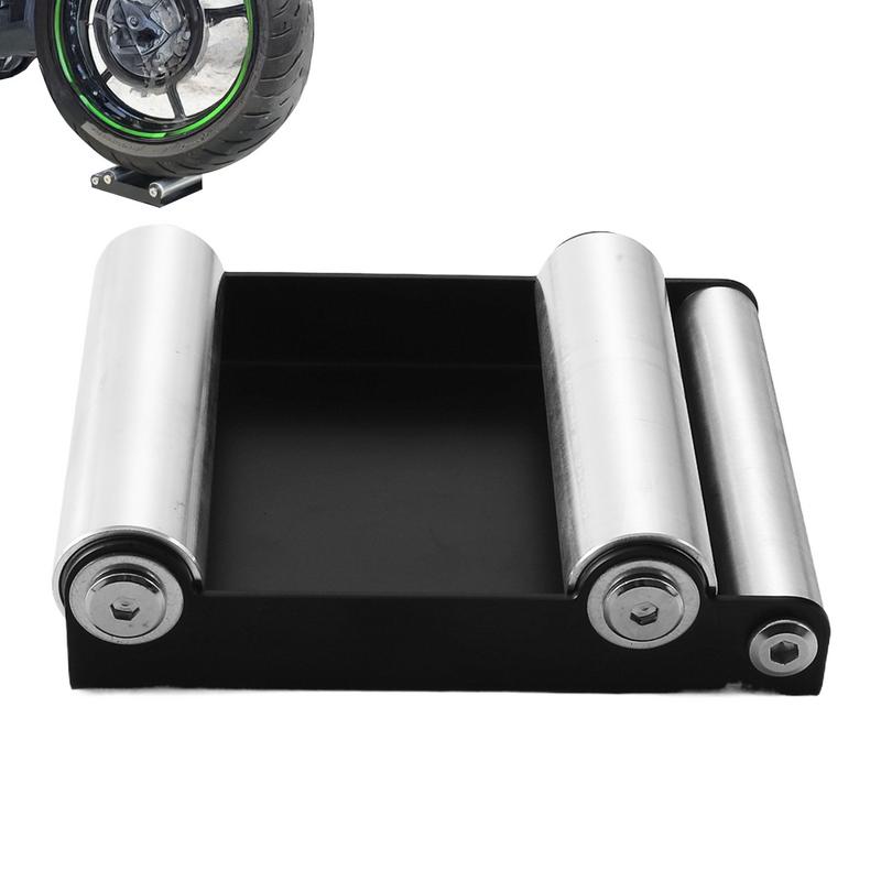 Motorcycle Wheel Cleaning Bracket Cycling Tire Roller Steel Stand Tire Wash Cleaning Tool Roller Ramp Motorcycle Tire Cleaning