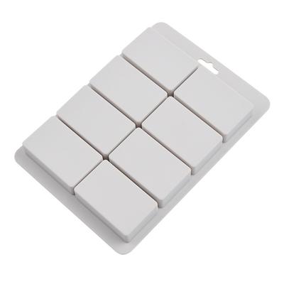 Silicone Soap Molds, 8 Cavities Rectangle Silicone Soap Molds, Great for Homemade Craft Soap Mold