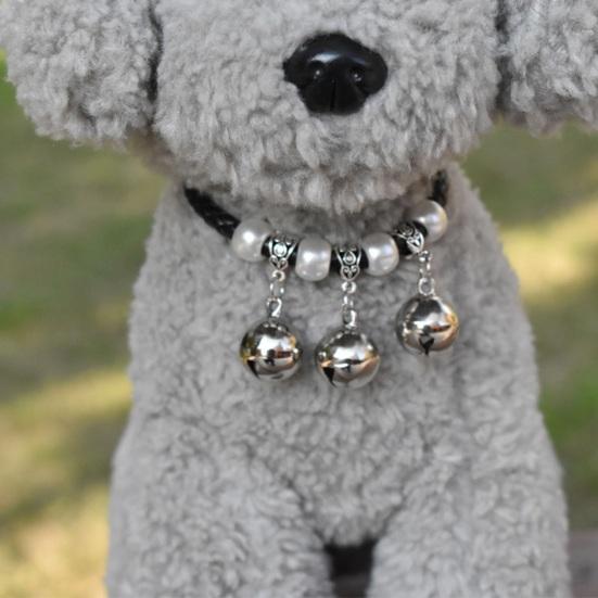 Yousheng Pet Collar Exquisite Pet Neck Circle Adjustable Cats Dogs Necklace with Removable Bell Pendant Pet Supplies