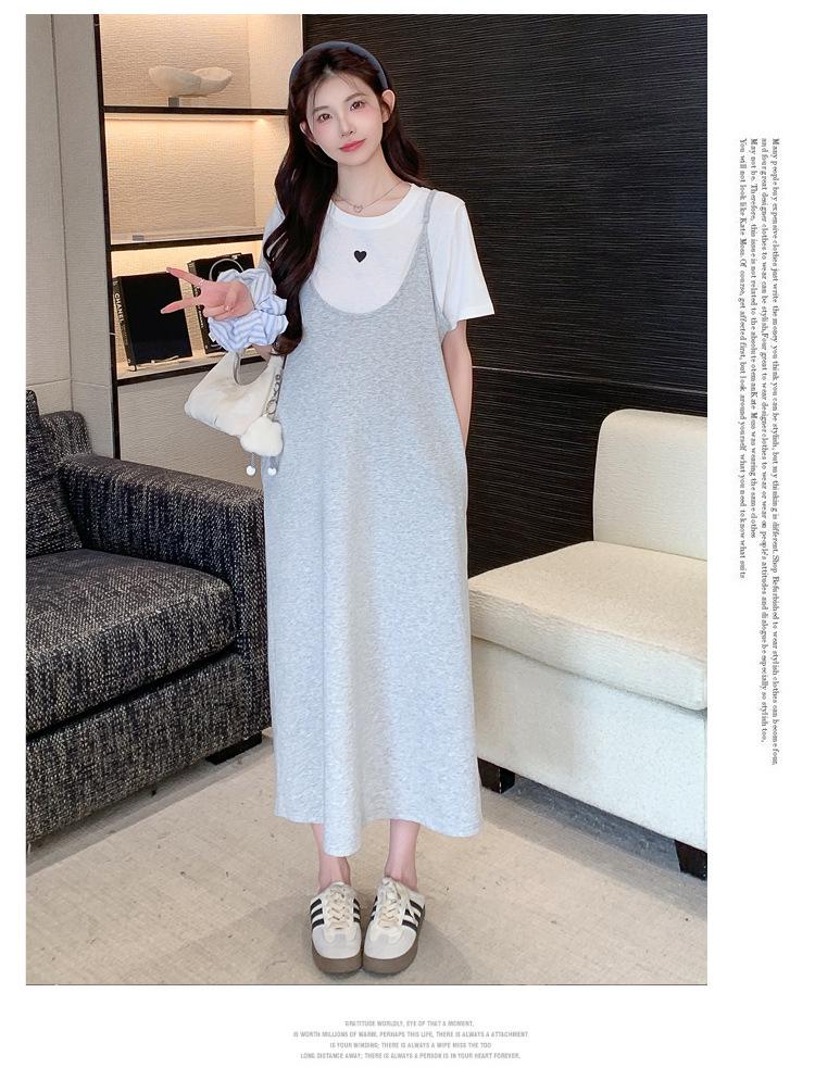 Maternity Summer 2026 Plus Size Loose Two-Piece Set