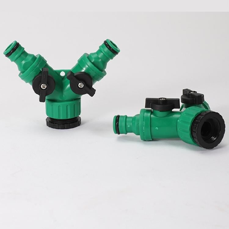Y-Type Hose Splitter Double Way Joint 1 Split Two Faucet Diverter Garden Accessories Internal Thread Water-Diverter