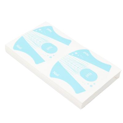 100 Stück Wiederverwendbare Nail Art Guide Form Selbstklebender Nail Art Verlängerungssticker für Nagelstudio