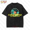 California The Golden State Summer Beach Vibes Vintage Oversized TShirt WU