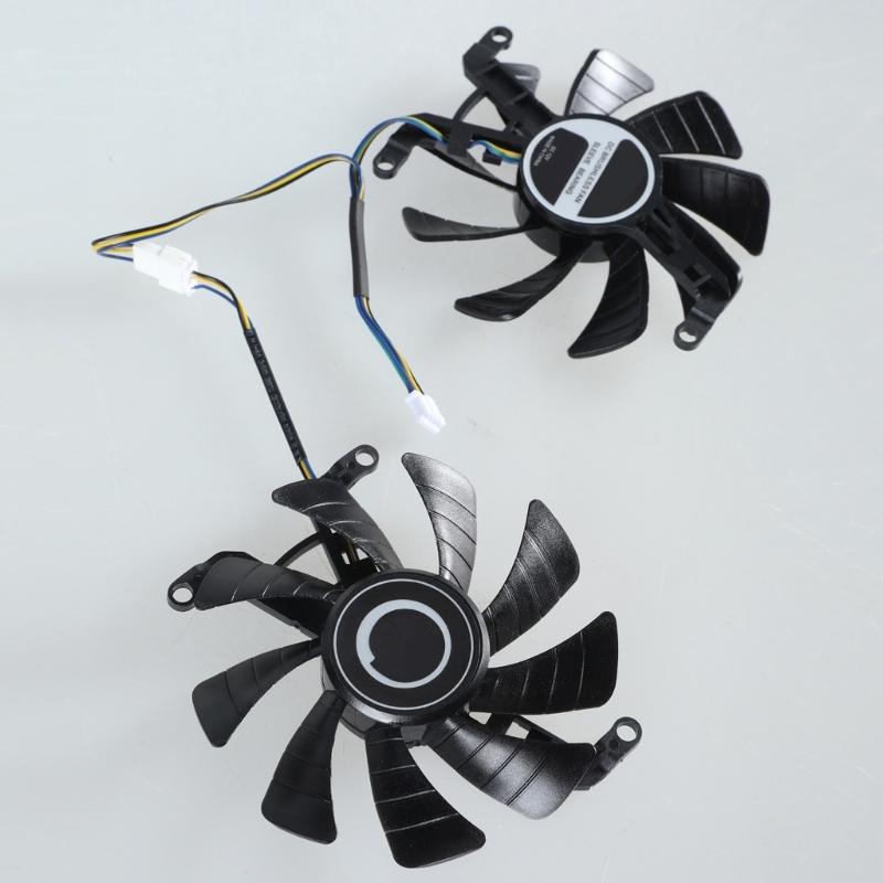 2Pcs 87mm/3.42in T129015SU 4Pin 12V VGA Fan Graphics Card Cooling Fan for RTX2060 2070 SUPER GTX1660 1660Ti Fan