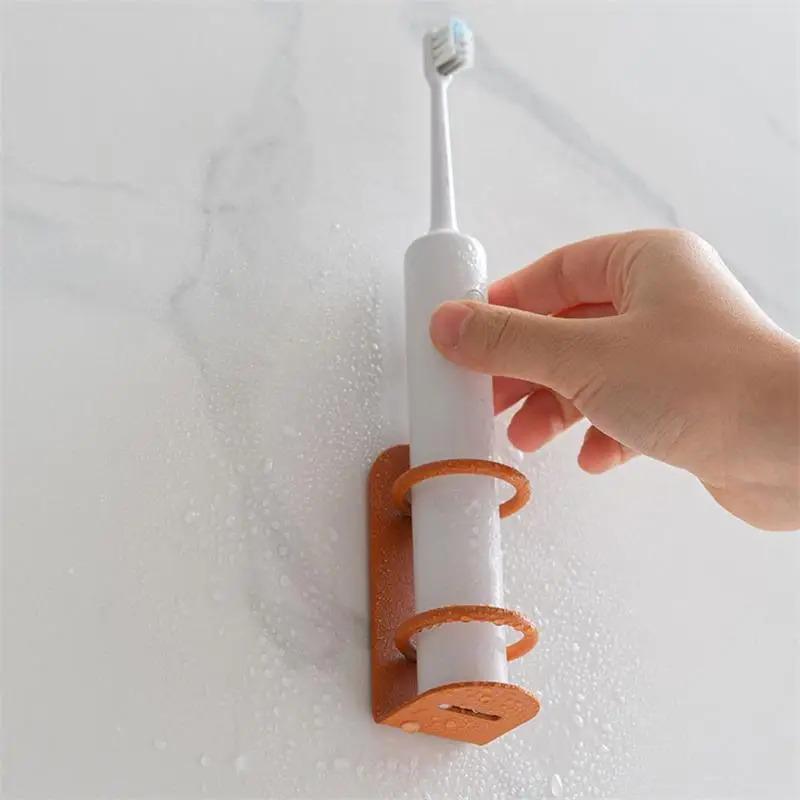Punch-Free Wall-Mounted Electric Toothbrush Holder Razor Organizer Storage Shelf Bathroom Accessories Toothbrush Holder