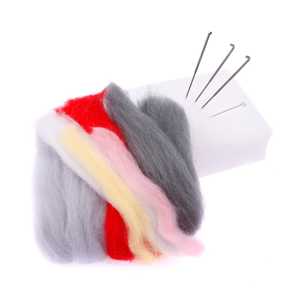 Toys Beginner Material Kit Penguin Wool Needle Felt Kit Unfinished Felt Kit Penguin Cartoon Toy