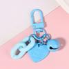 1Pc Alloy Love Shape Pendant Keychain Heart Key Chain With Bell Couple Friend Bag Gift Jewelry Key Holder Accessories