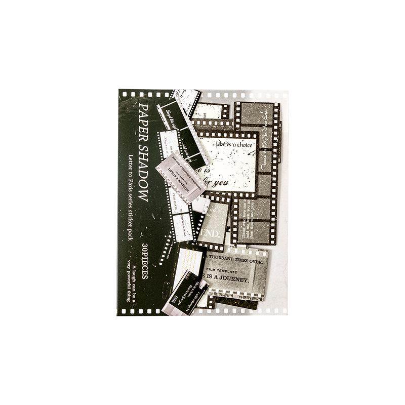Paris Retro Letter Sticker Pack for Journals and Collages