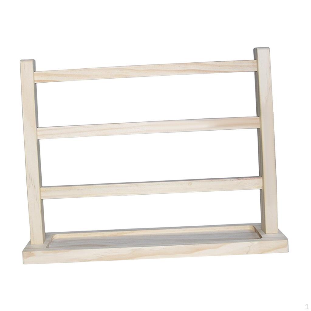 Elegant Wooden Jewelry Stand for Organizing Bangles and Chains