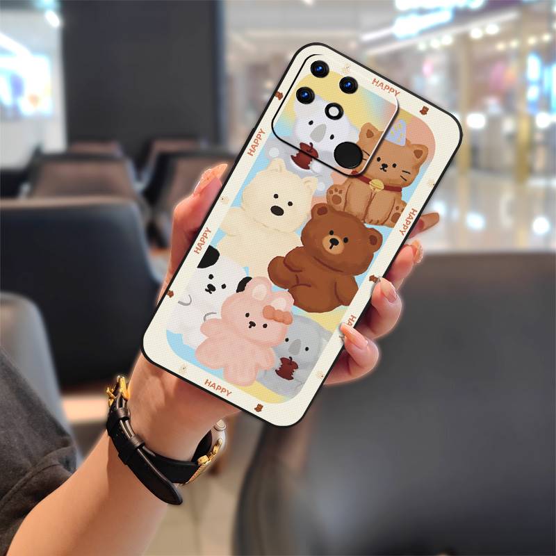 Back Cover Cartoon Phone Case For OPPO Realme Narzo 50A Dirt-resistant Durable TPU Waterproof Fashion Design Phone Pouch