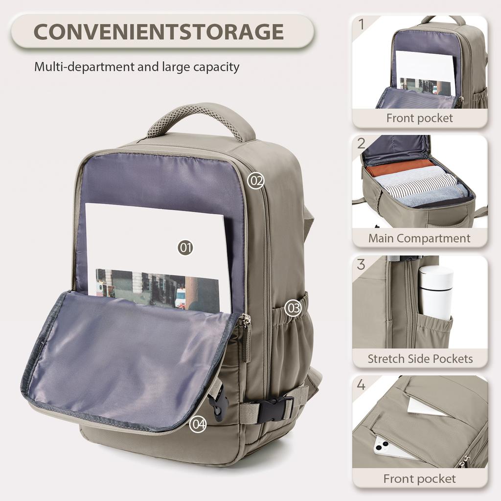 Travel Backpack for Men Women Ryanair Backpack 40x20x25 Cabin Bag Hand Luggage Leisure Laptop Backpack mochila para viaje cabina