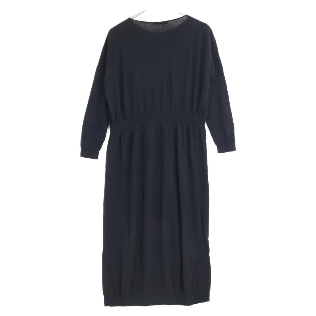 Evam Eva [22AW] V223K910 Cotton X Cashmere Knit Dress * There Is No Size Description. blackUsed