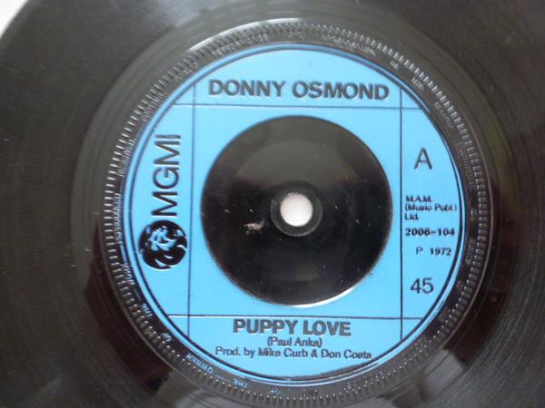 

7inch Record DONNY OSMOND - Puppy Love 2006104 MGM Records 1972 UK Pop Used